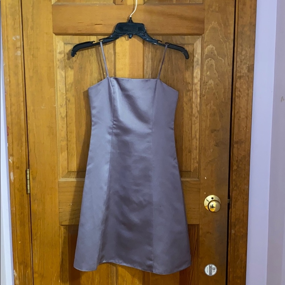 David’s Bridal Girls Lilac Dress